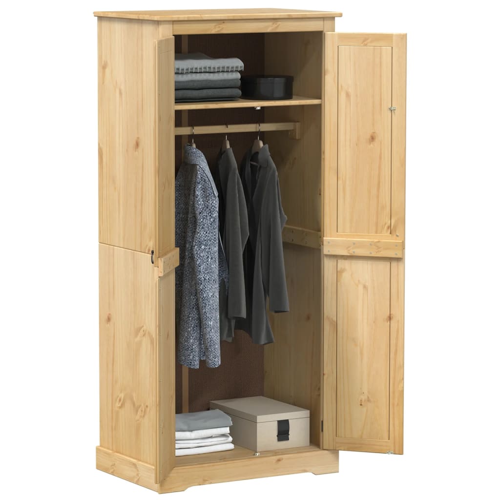Kasten Met Plank 76 X 50 X 170 Cm Massief Grenenhout