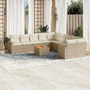 11-Delige Tuinset Met Kussens Poly Rattan