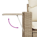 11-Delige Tuinset Met Kussens Poly Rattan