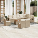 11-Delige Tuinset Met Kussens Poly Rattan