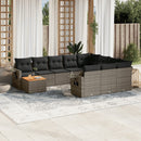 11-Delige Tuinset Met Kussens Poly Rattan