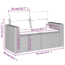 11-Delige Tuinset Met Kussens Poly Rattan