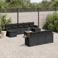 11-Delige Tuinset Met Kussens Poly Rattan