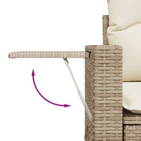 11-Delige Tuinset Met Kussens Poly Rattan