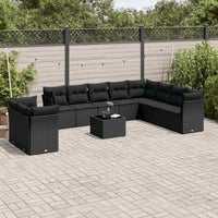 1 Tuinset Met Kussens Poly Rattan