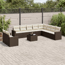 1 Tuinset Met Kussens Poly Rattan