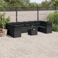 1 Tuinset Met Kussens Poly Rattan