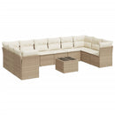 1 Tuinset Met Kussens Poly Rattan