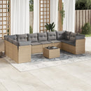 1 Tuinset Met Kussens Poly Rattan
