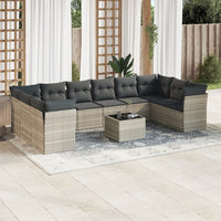 1 Tuinset Met Kussens Poly Rattan