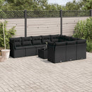 1 Tuinset Met Kussens Poly Rattan
