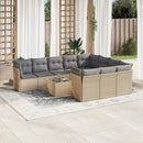 1 Tuinset Met Kussens Poly Rattan