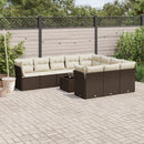 1 Tuinset Met Kussens Poly Rattan