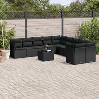 1 Tuinset Met Kussens Poly Rattan