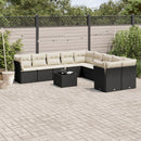 1 Tuinset Met Kussens Poly Rattan