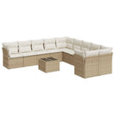 1 Tuinset Met Kussens Poly Rattan