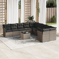 1 Tuinset Met Kussens Poly Rattan