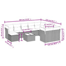 Tuinset Met Kussens Poly Rattan