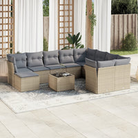 Tuinset Met Kussens Poly Rattan