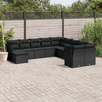 1 Tuinset Met Kussens Poly Rattan