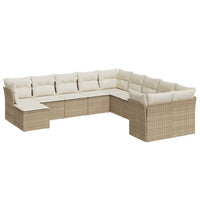 1 Tuinset Met Kussens Poly Rattan