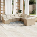 1 Tuinset Met Kussens Poly Rattan