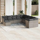 1 Tuinset Met Kussens Poly Rattan