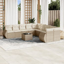 11-Delige Tuinset Met Kussens Poly Rattan