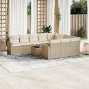 11-Delige Tuinset Met Kussens Poly Rattan