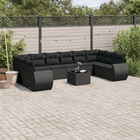 1 Tuinset Met Kussens Poly Rattan