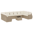 1 Tuinset Met Kussens Poly Rattan