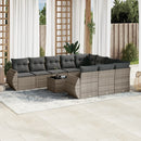 1 Tuinset Met Kussens Poly Rattan