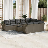 1 Tuinset Met Kussens Poly Rattan
