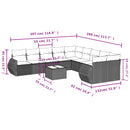 1 Tuinset Met Kussens Poly Rattan