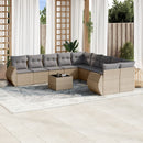 1 Tuinset Met Kussens Poly Rattan