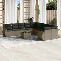 1 Tuinset Met Kussens Poly Rattan