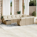 1 Tuinset Met Kussens Poly Rattan