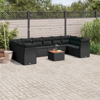 1 Tuinset Met Kussens Poly Rattan