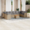1 Tuinset Met Kussens Poly Rattan