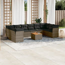 1 Tuinset Met Kussens Poly Rattan
