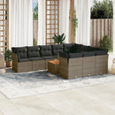 1 Tuinset Met Kussens Poly Rattan