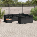 1 Tuinset Met Kussens Poly Rattan