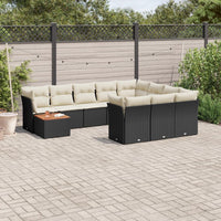1 Tuinset Met Kussens Poly Rattan