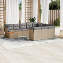 1 Tuinset Met Kussens Poly Rattan