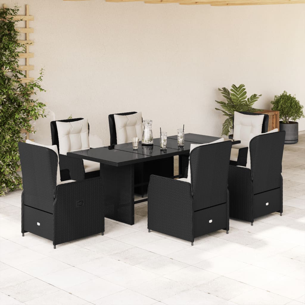 9-Delige Tuinset Met Kussens Poly Rattan