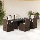 9-Delige Tuinset Met Kussens Poly Rattan