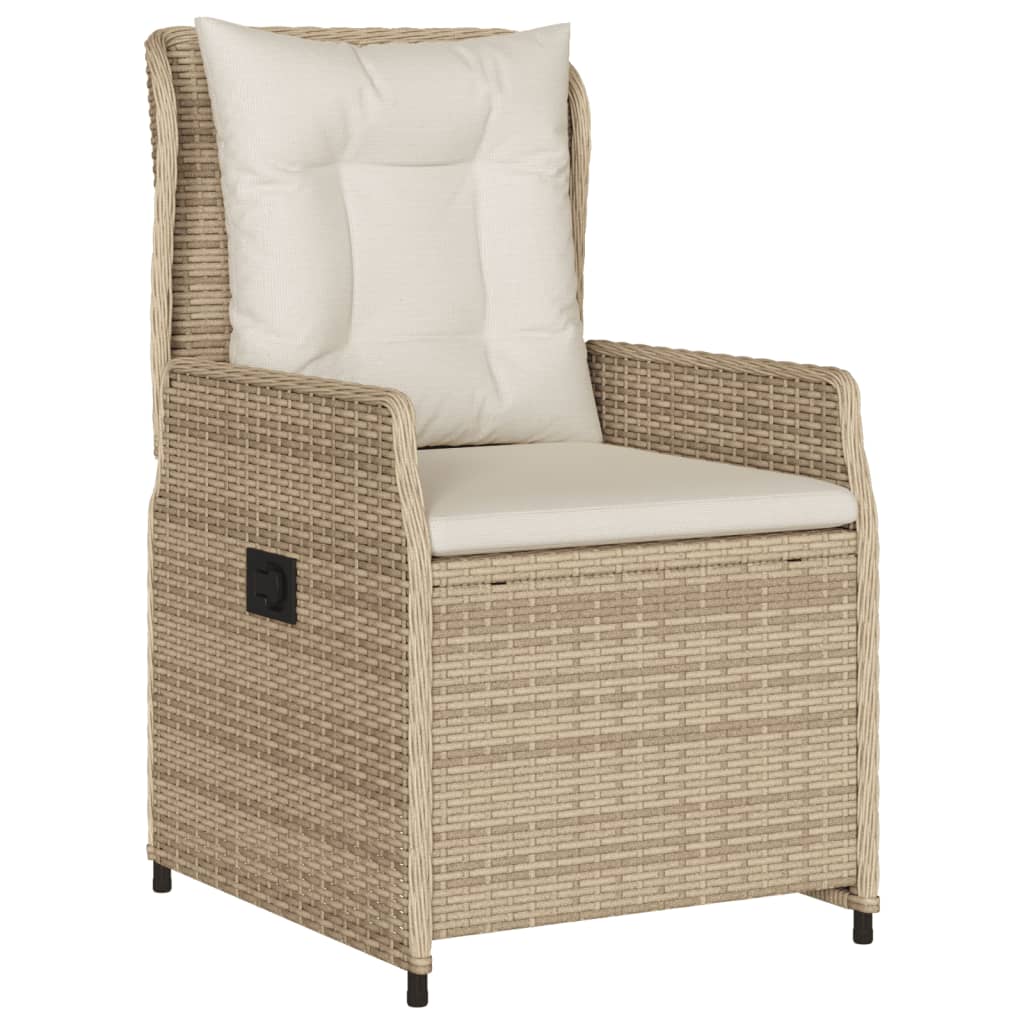 9-Delige Tuinset Met Kussens Poly Rattan