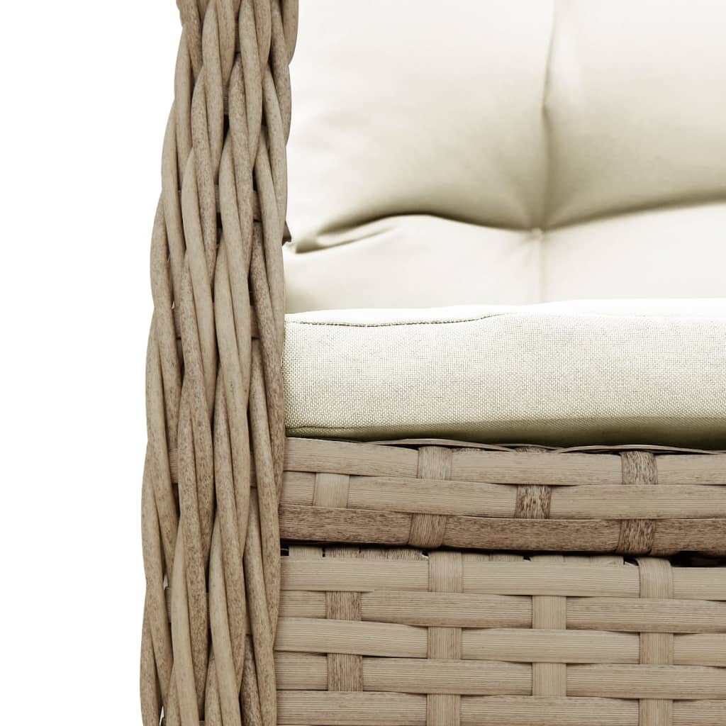 9-Delige Tuinset Met Kussens Poly Rattan
