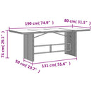 9-Delige Tuinset Met Kussens Poly Rattan