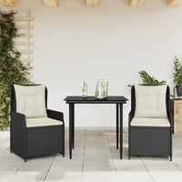 5-Delige Tuinset Met Kussens Poly Rattan